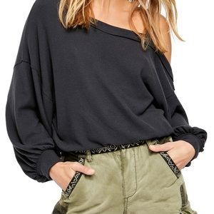 FREE PEOPLE FLAUNT IT LONG SLEEVE SHIRT XL - NWT